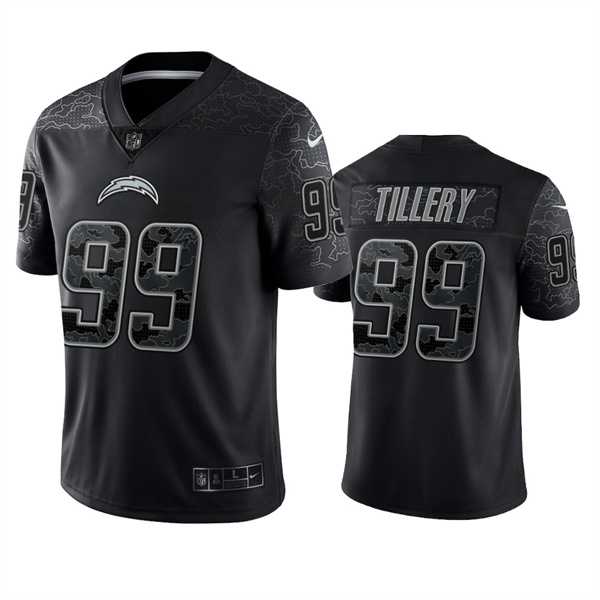 Men's Los Angeles Chargers #99 Jerry Tillery Black Reflective Limited Stitched Football Jersey,We sell and wholesale Men's Los Angeles Chargers #99 Jerry Tillery Black Reflective Limited Stitched Football Jersey on line form chian!